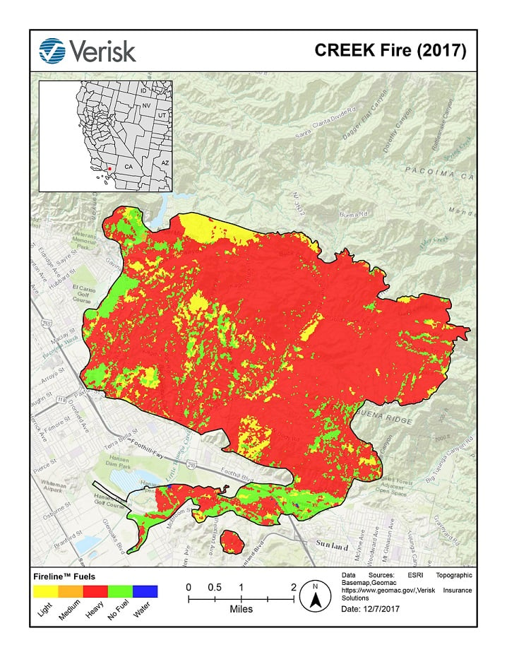 California S December Wildfires Assessing The Risk Verisk