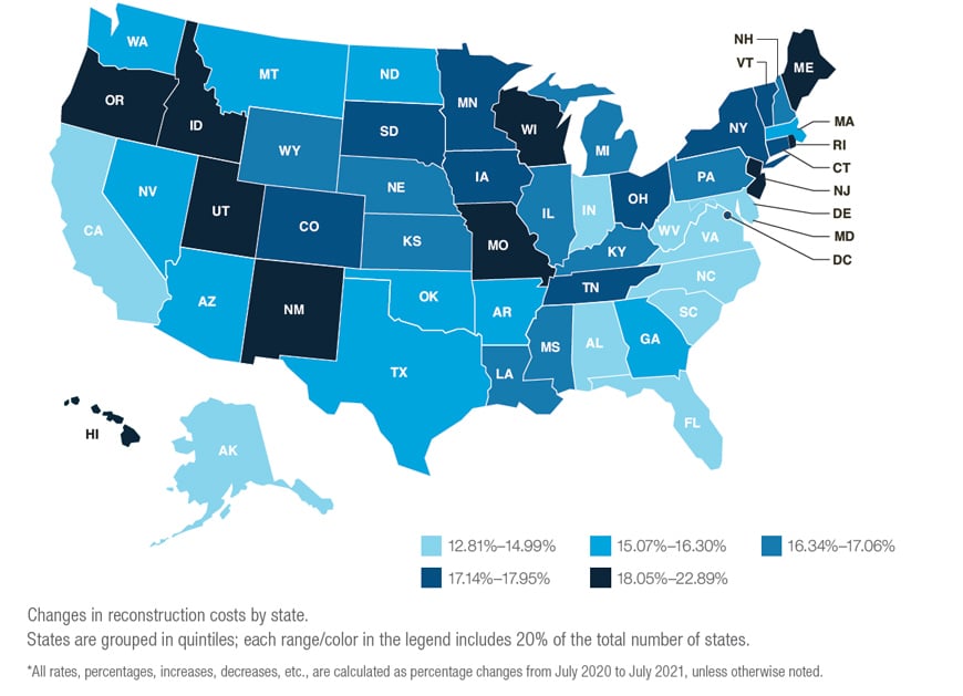 Reconstruction costs rise, boosted by historic surge in lumber prices ...