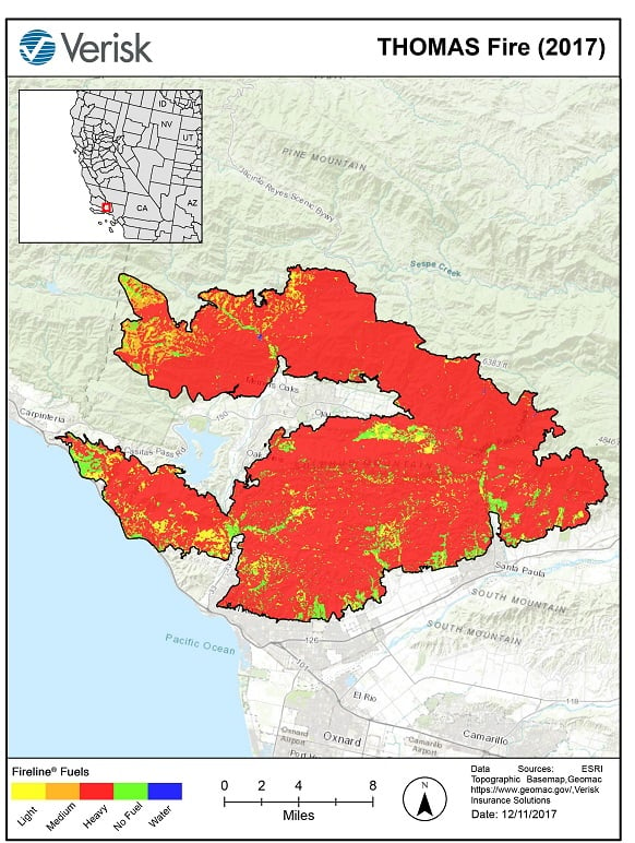 Still-raging Thomas Fire proves tough challenge for firefighters | Verisk